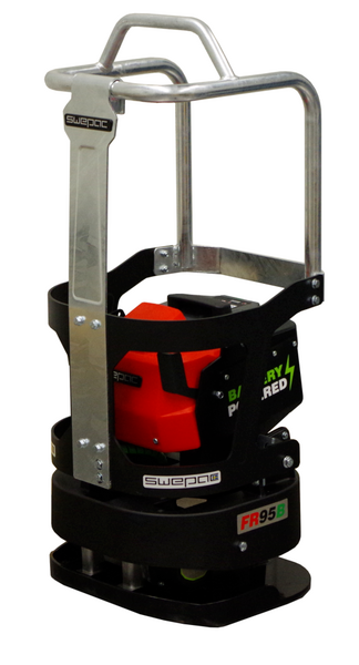 Vibratorplatta, rund < 100 kg, batteri