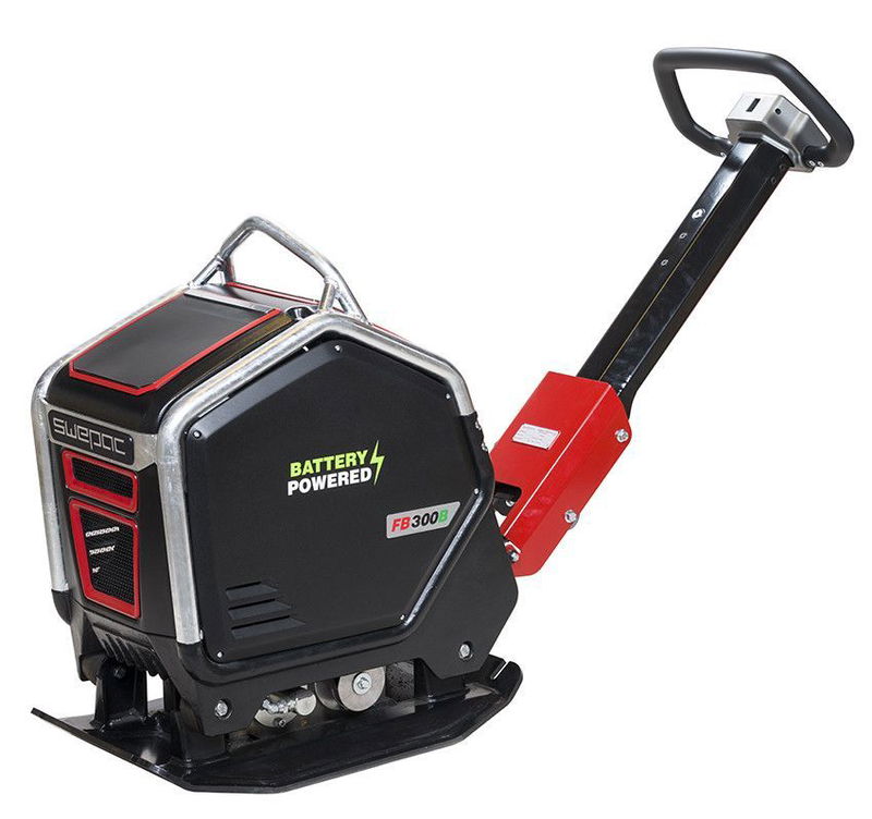 Vibratorplatta f&b < 400 kg, batteri