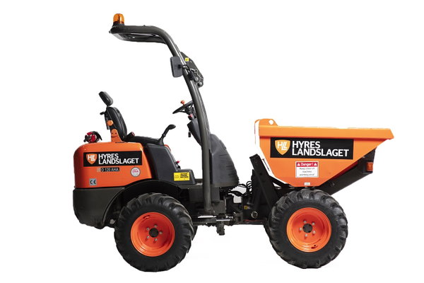Hjuldumper, 4WD, höglyft, < 1,5 ton, diesel