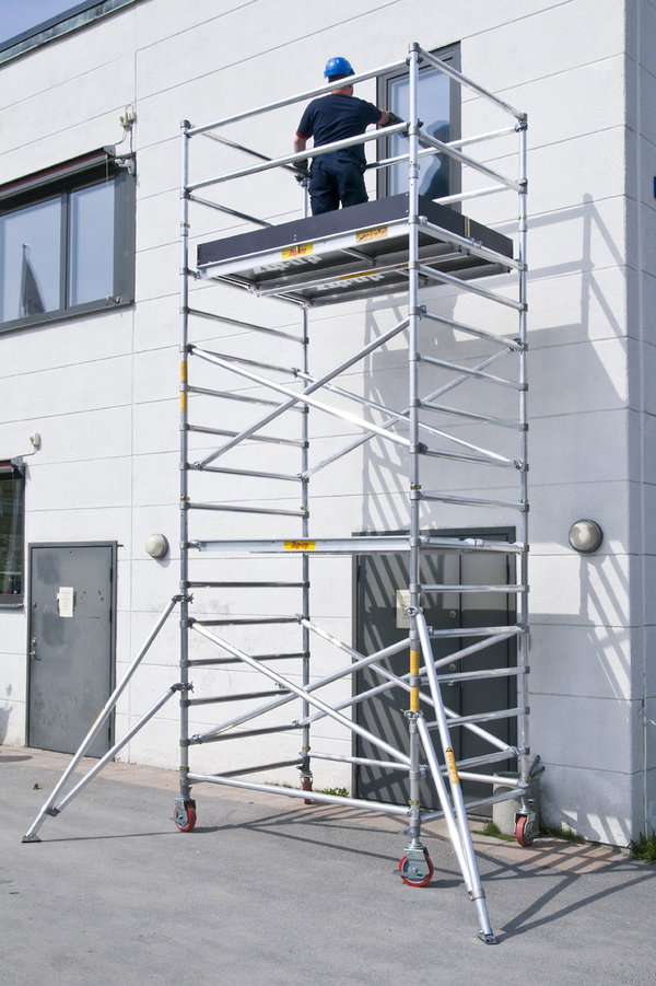 Alu Ställning bred, pfh 6,0m