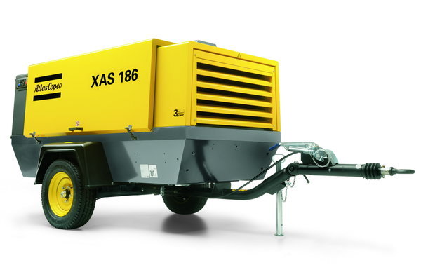 Kompressor, hjul, luftmängd < 12 m3/min  < 7 bar, diesel