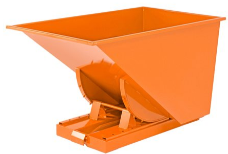 Tippcontainer, med gaffelhål, volym < 2 kbm